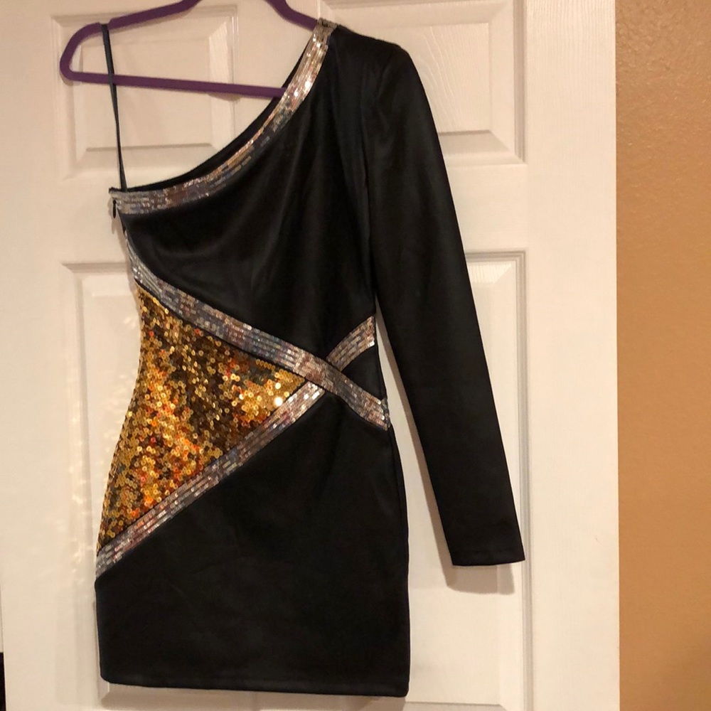 One Shoulder Tight Dress